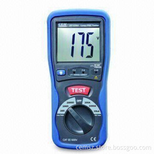 LOOP/PSC Tester, with Double-molded Rugged Case, Loop Impedance